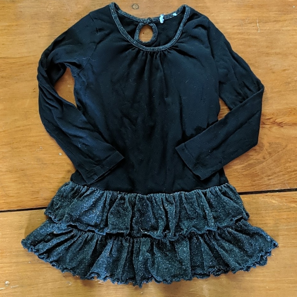 Shiny Ruffled Skirted Shirt 4 5